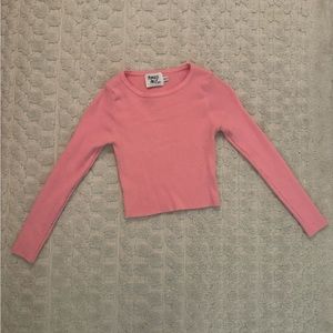Princess Polly Pink Cropped Long Sleeve
